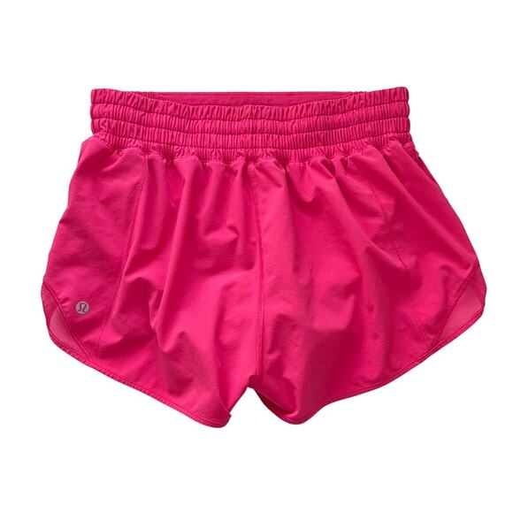 Lululemon Hotty Hot Shorts High Rise Hot Pink Size 6 - Picture 2 of 5